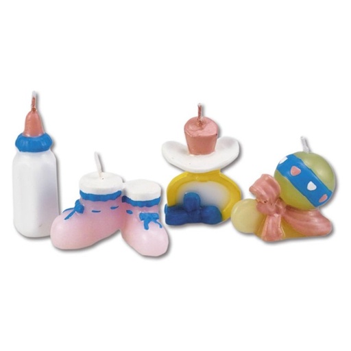 [910386] Velas para tartas bebé 4ud Städter