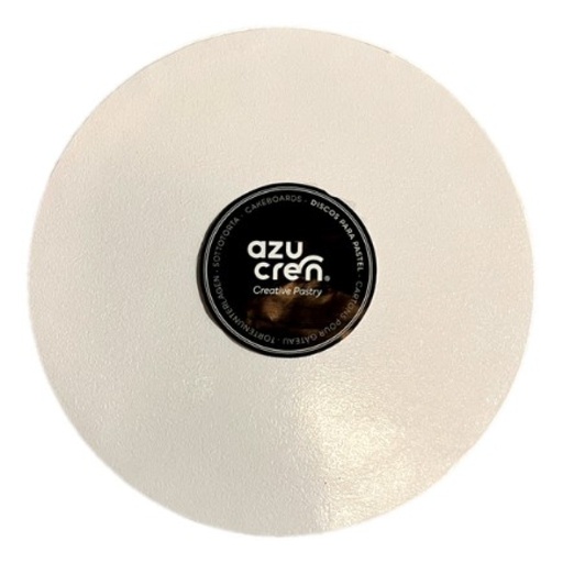 [AZ01432] Base redonda gruesa para tartas blanca 25cm Azucren