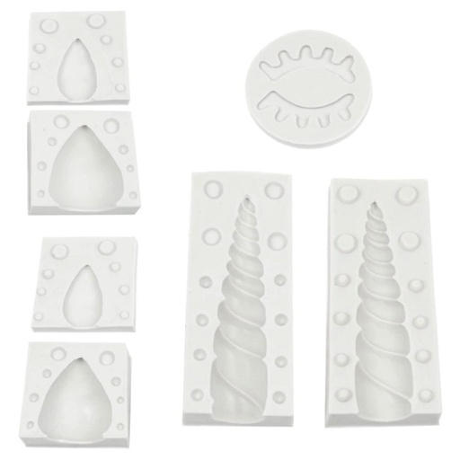 [SWK1661] Molde silicona 3d unicornio PASTKOLOR