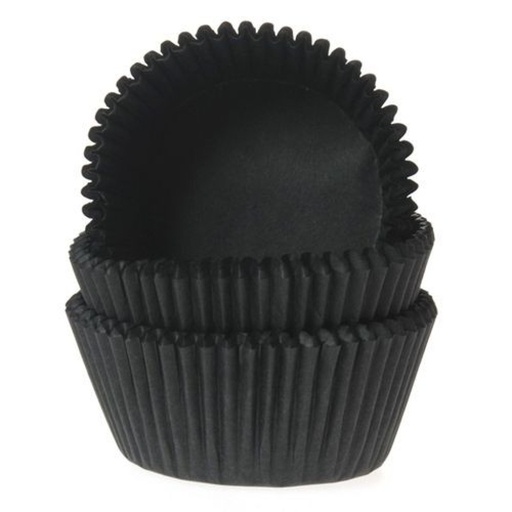 [HM0039] Cápsulas cupcakes negras 50ud. House Of Marie