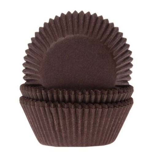 [HM0022] Cápsulas cupcakes marrón chocolate 50ud House Of Marie
