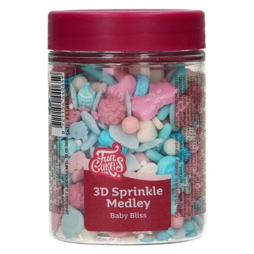 [F53660] Sprinkle medley 3d - baby bliss - 70g FUNCAKES