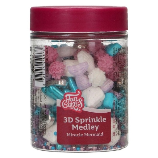 [F53670] Sprinkle medley 3d - miracle mermaid- 70g FUNCAKES