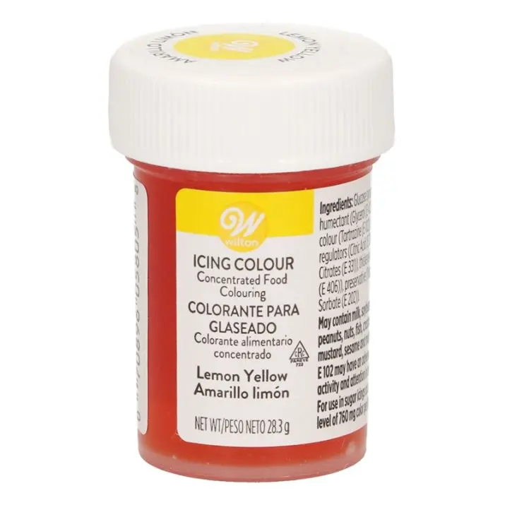 Colorante en gel amarillo limón 28gr. Wilton