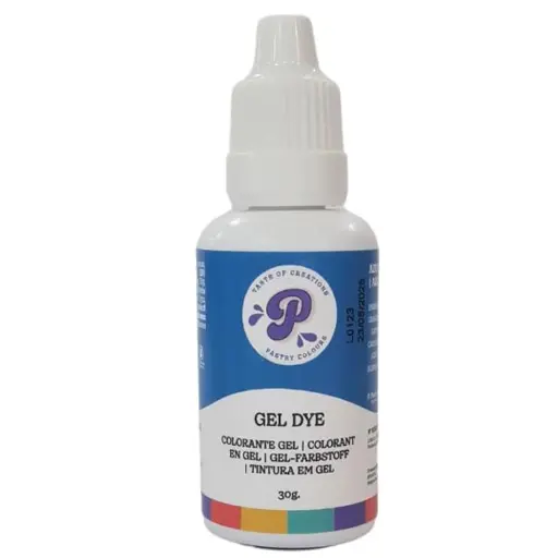 Colorante gel azul liposoluble 30ml. Pastry Colours