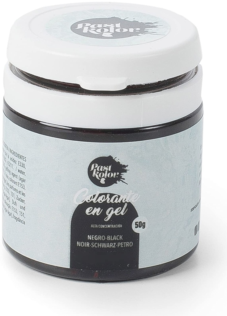 Colorante en gel negro 50gr. PastKolor
