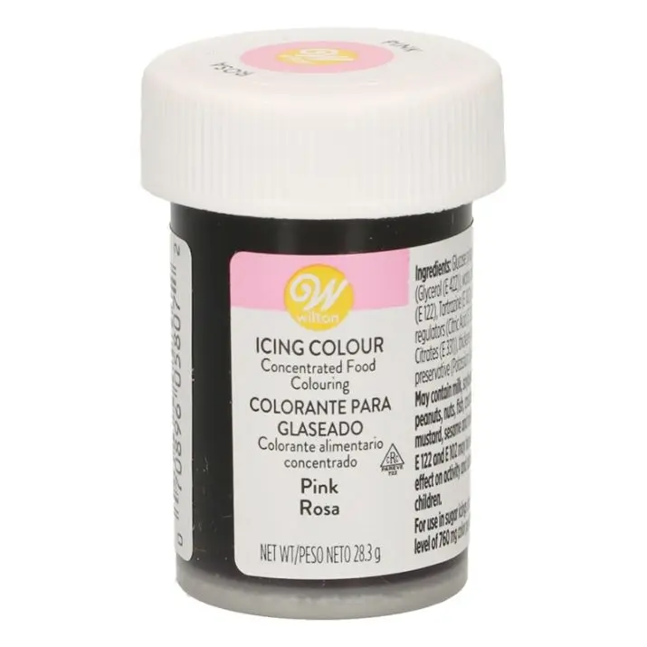 Colorante en gel rosa 28gr. Wilton