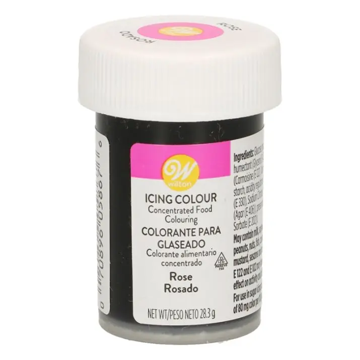 Colorante en gel rosado 28gr. Wilton