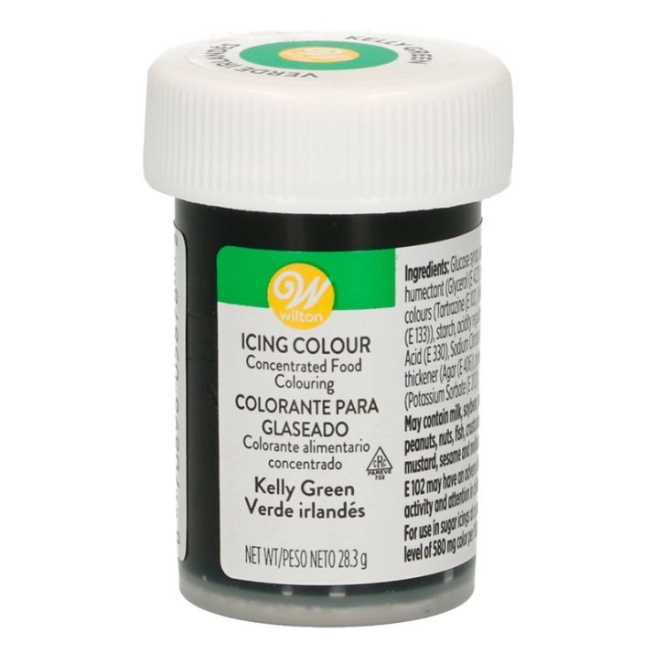 Colorante en gel verde kelly 28gr. Wilton