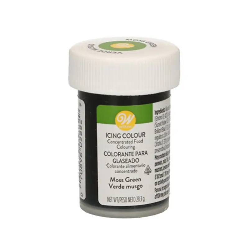 Colorante en gel color verde musgo 28gr. Wilton