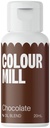 Colorante marrón chocolate liposoluble 20ml. Colour Mill