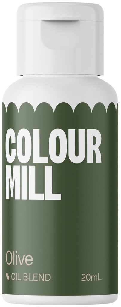 Colorante verde oliva liposoluble 20ml. Colour Mill