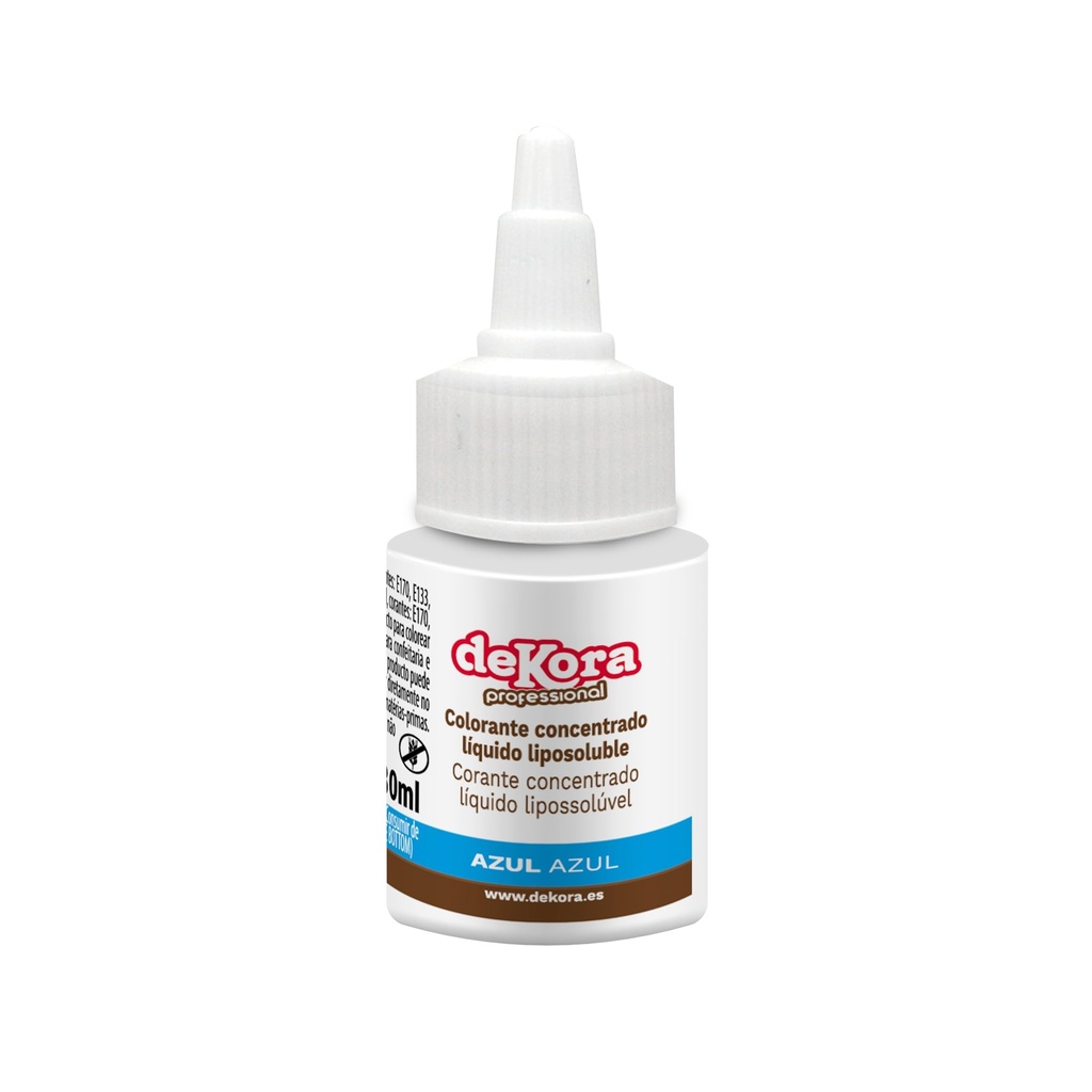 Colorante Líquido Azul Liposoluble 30ml Dekora