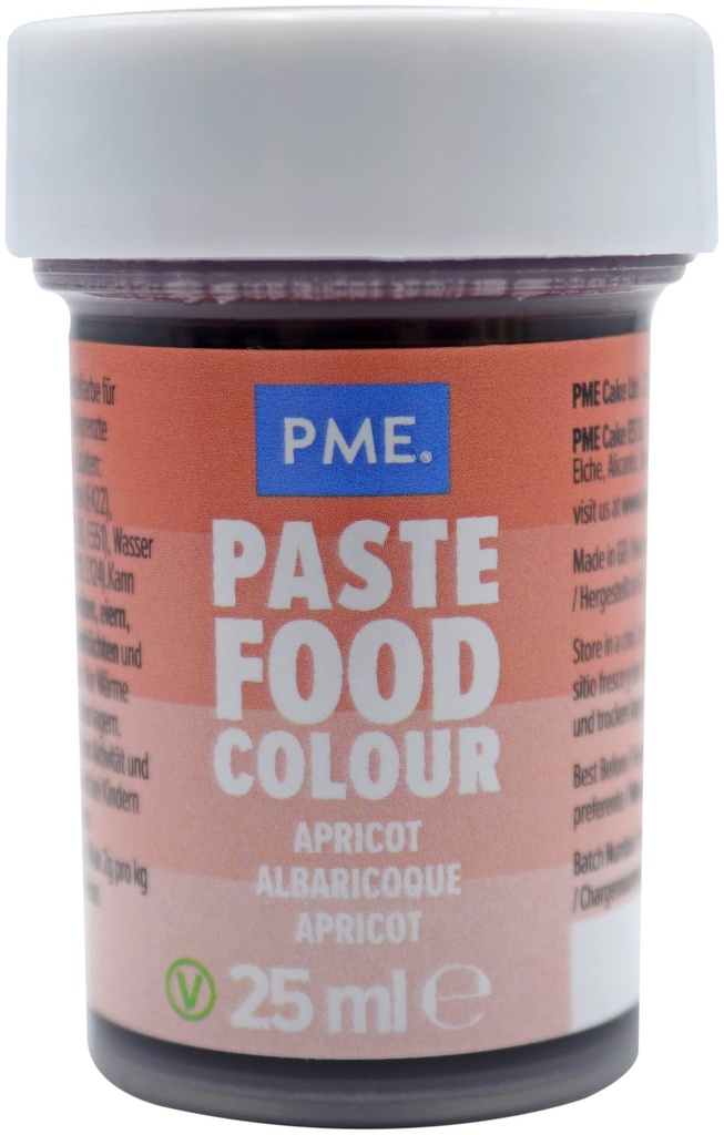 Colorante en pasta color albaricoque 25gr. PME