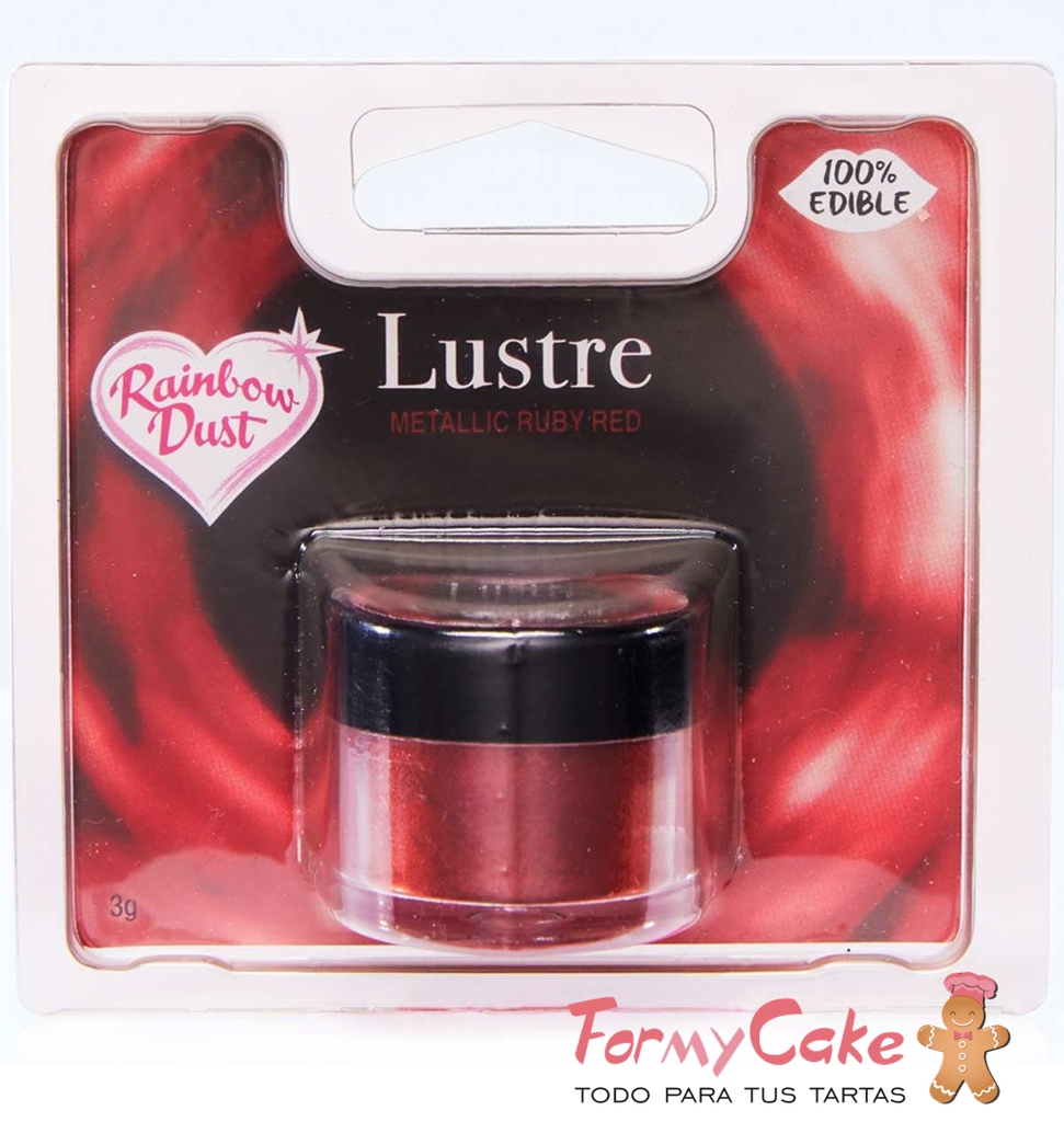 Colorante rojo nacarado 3gr. Rainbow Dust