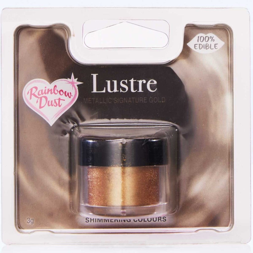 Colorante color dorado nacarado 3gr. Rainbow Dust