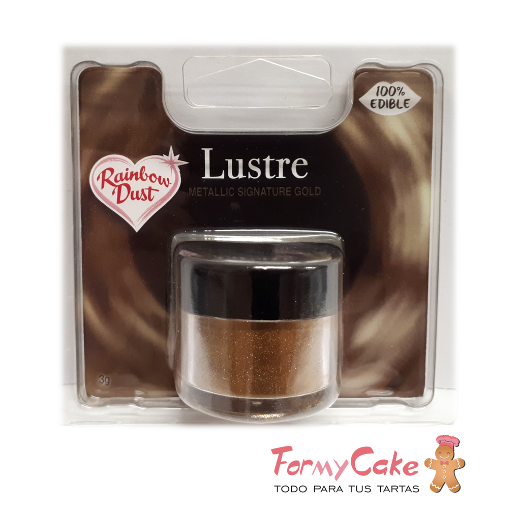 Colorante color dorado nacarado 3gr. Rainbow Dust