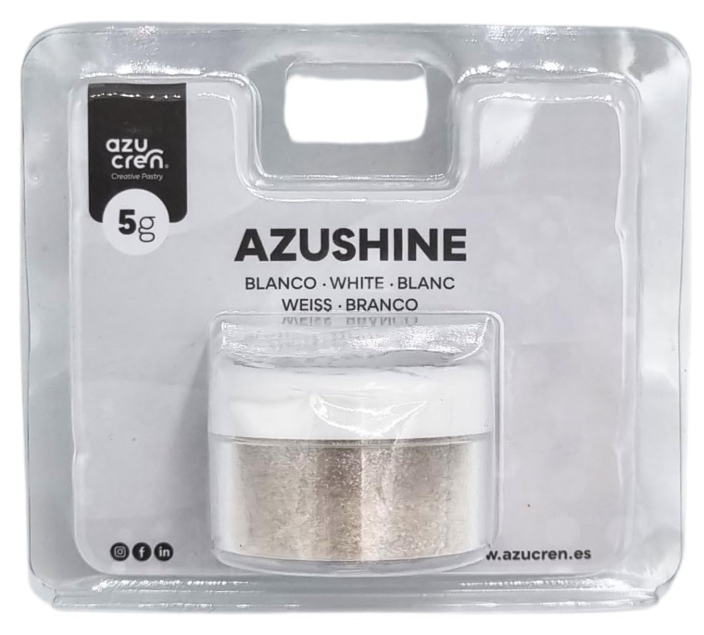 Purpurina comestible en polvo blanca 5gr. Azushine