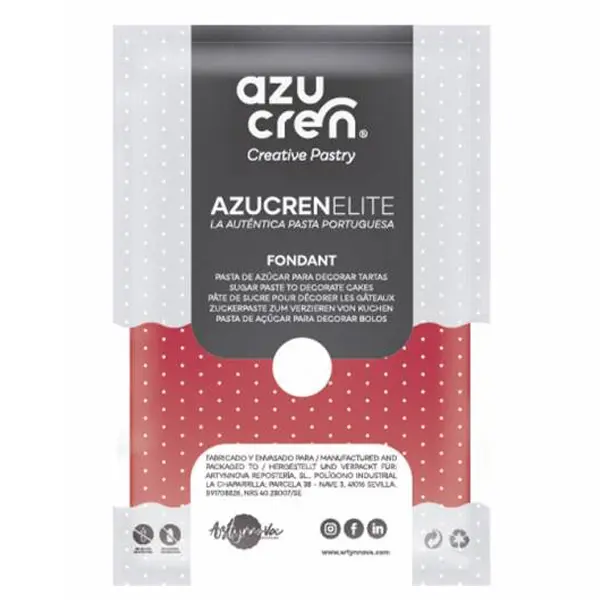 Fondant color rojo 250gr. Azucren Elite