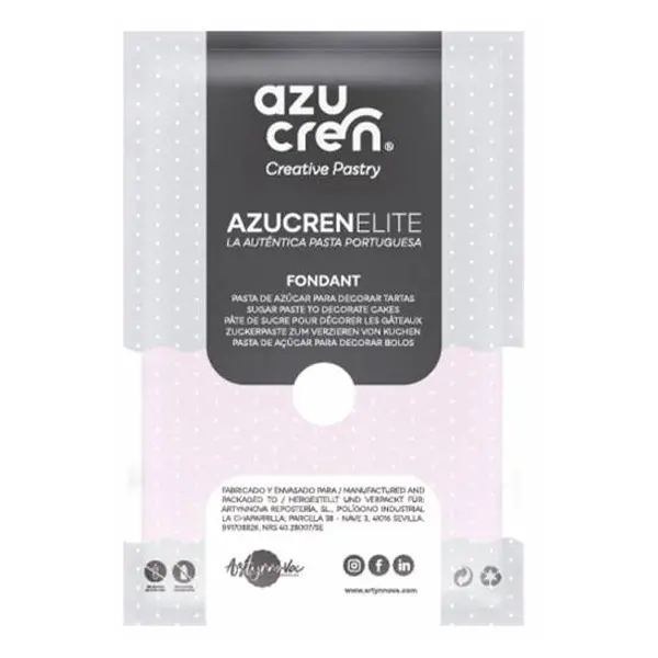 Fondant color rosa bebé 250gr. Azucren Elite