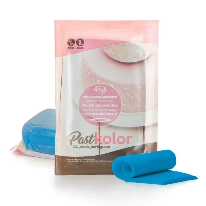 Fondant color azul 1kg. Pastkolor