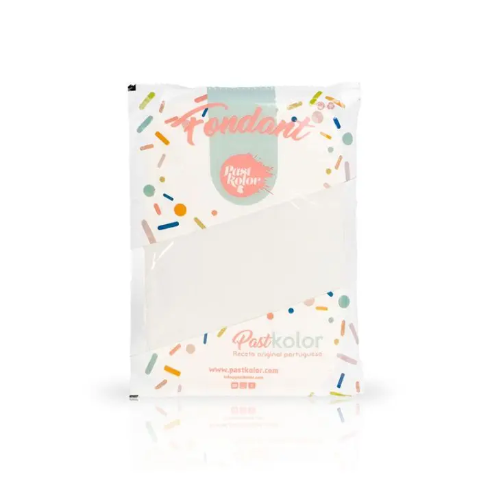 Fondant color blanco 250gr (con gluten). Pastkolor
