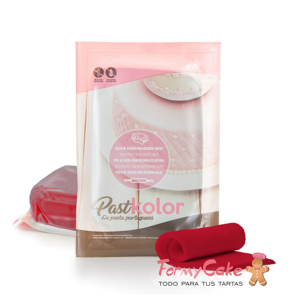 Fondant color granate borgoña 1kg. Pastkolor