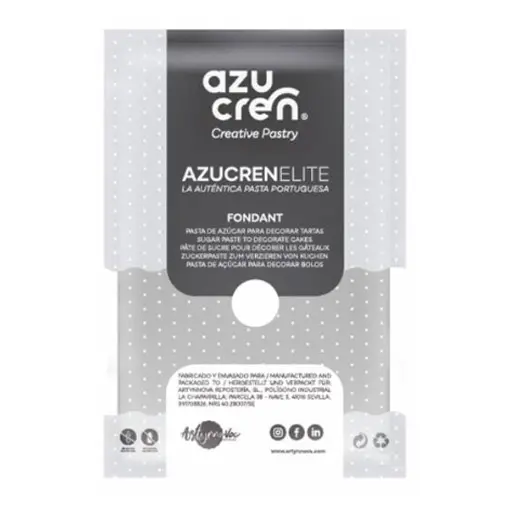 Fondant color gris 250gr. Azucren Elite