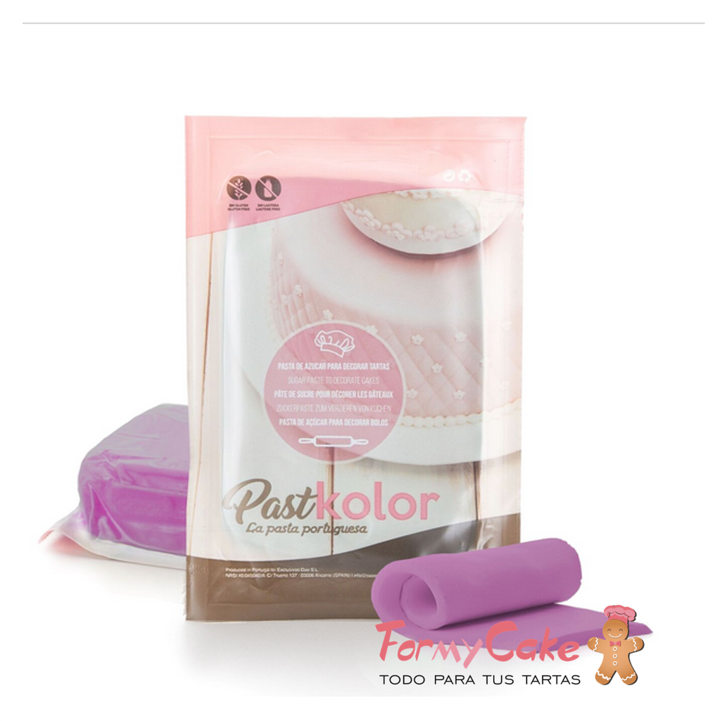 Fondant color lila 1kg. Pastkolor