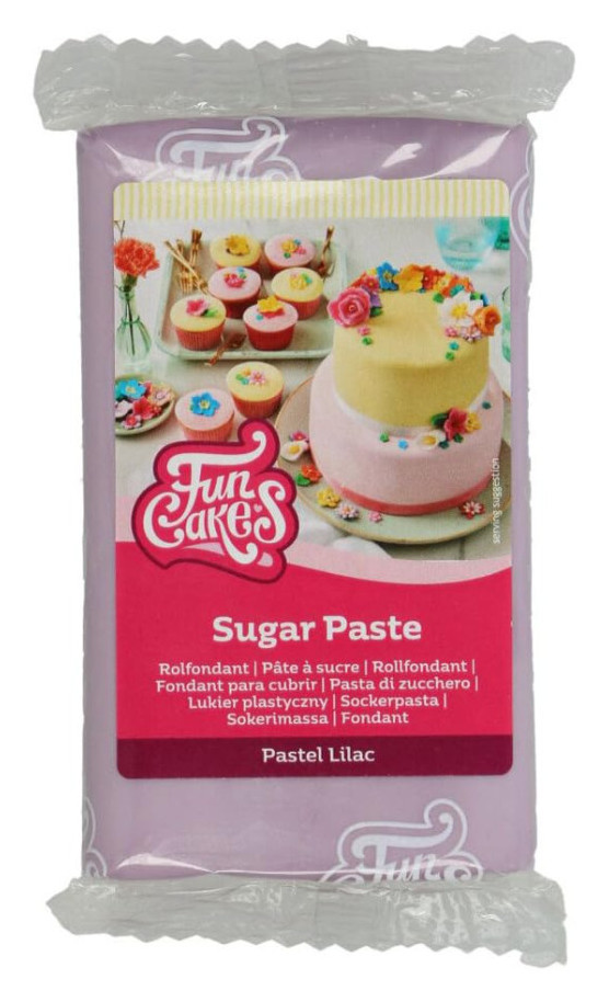 Fondant color lila claro 250gr. Funcakes