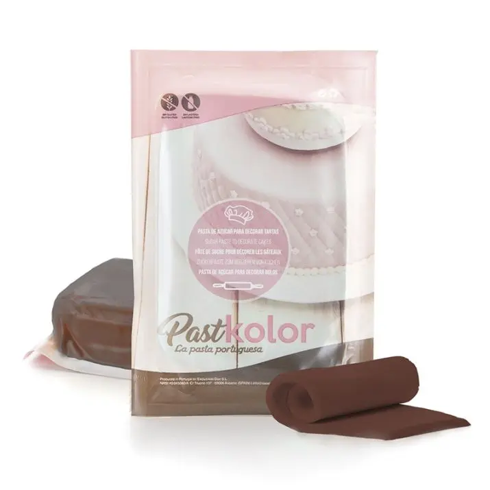 Fondant color marrón 1kg. Pastkolor