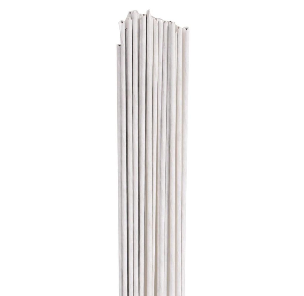 Alambre para flores blanco calibre 18 20ud Culpitt