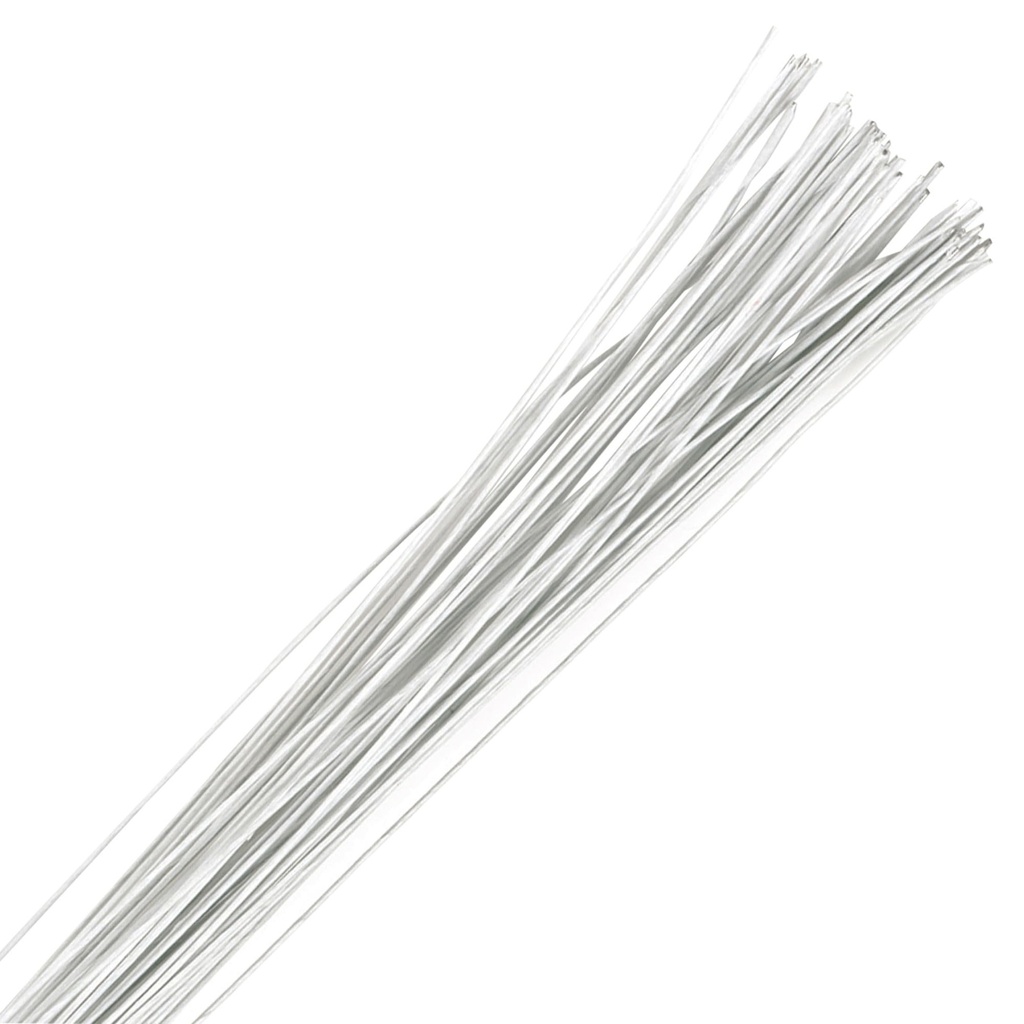 Alambre para Flores Blanco Calibre 28 50ud Culpitt