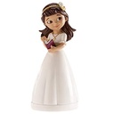 Figura para Tarta Comunión Niña con Diadema Dekora