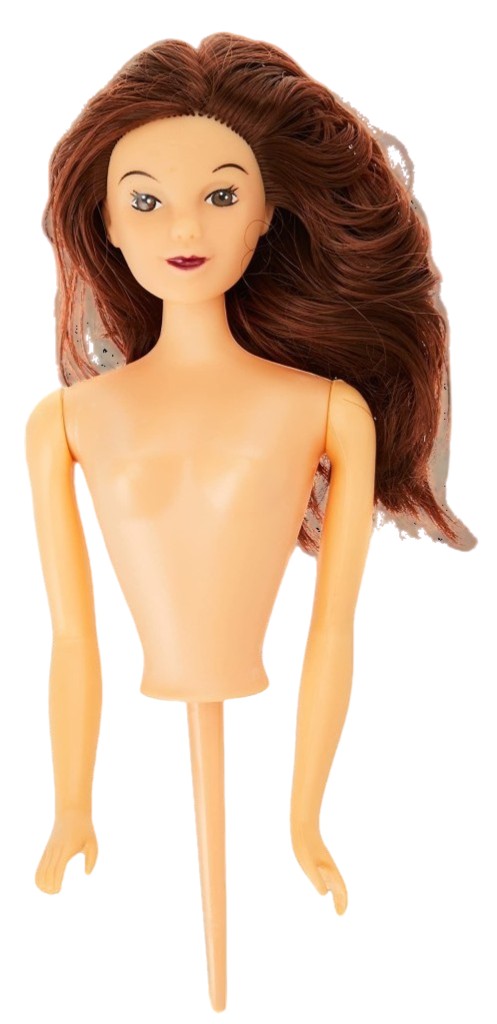 Muñeca castaña para tartas PME