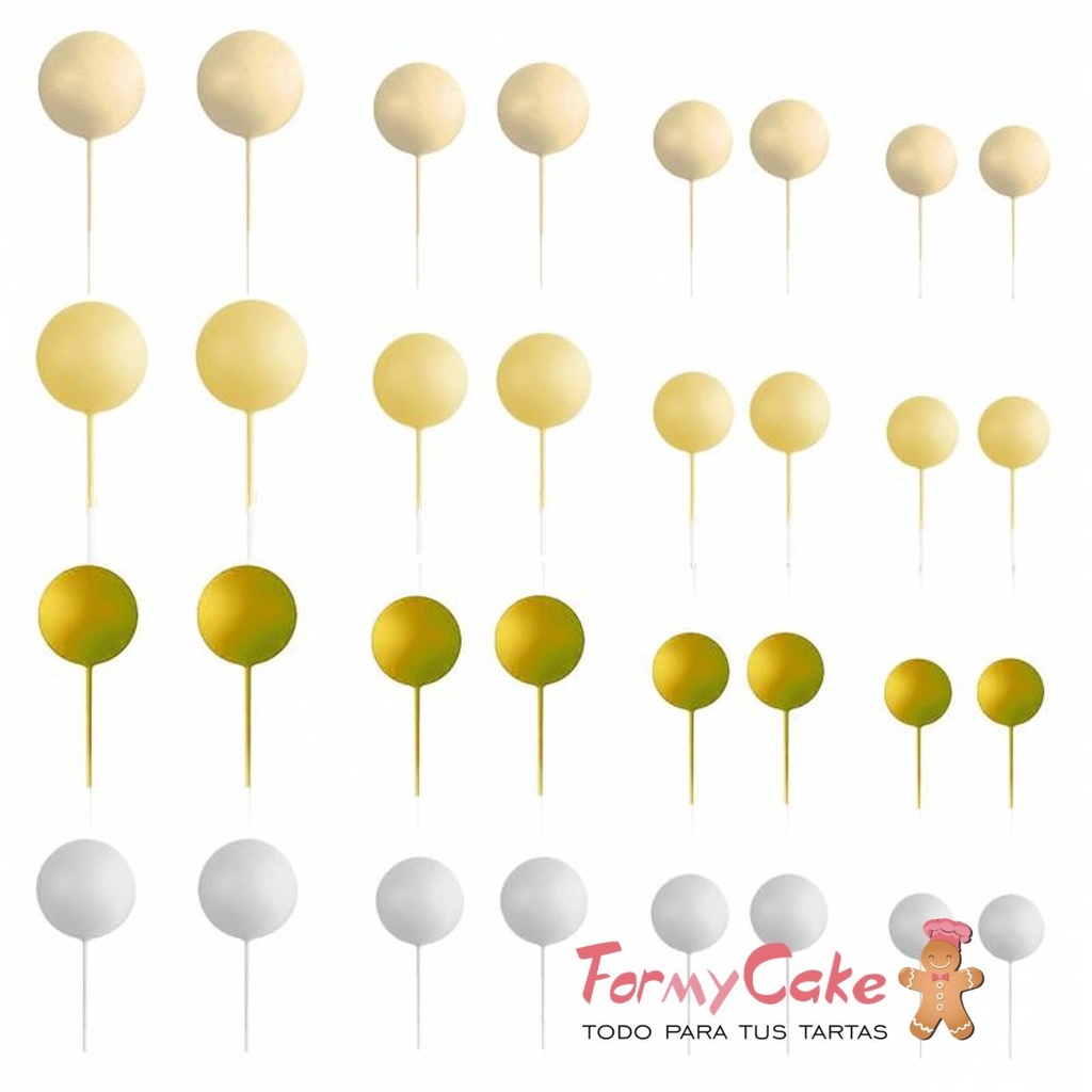 Set Bolas Decorativas Mix Amarillo 32ud Azucren