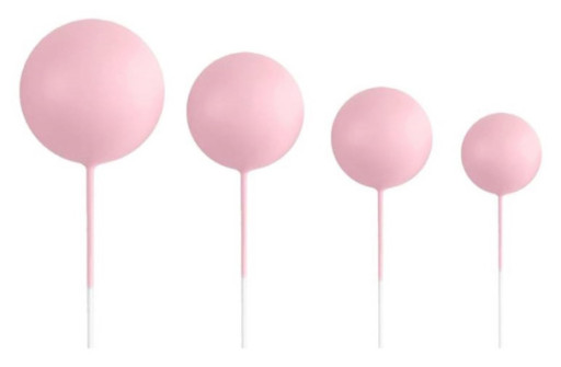 Set bolas rosa claro decorativas 20ud Azucren