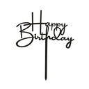 Topper Happy Birthday Negro Dekora