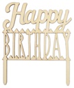 Topper Madera Happy Birthday ScrapCooking