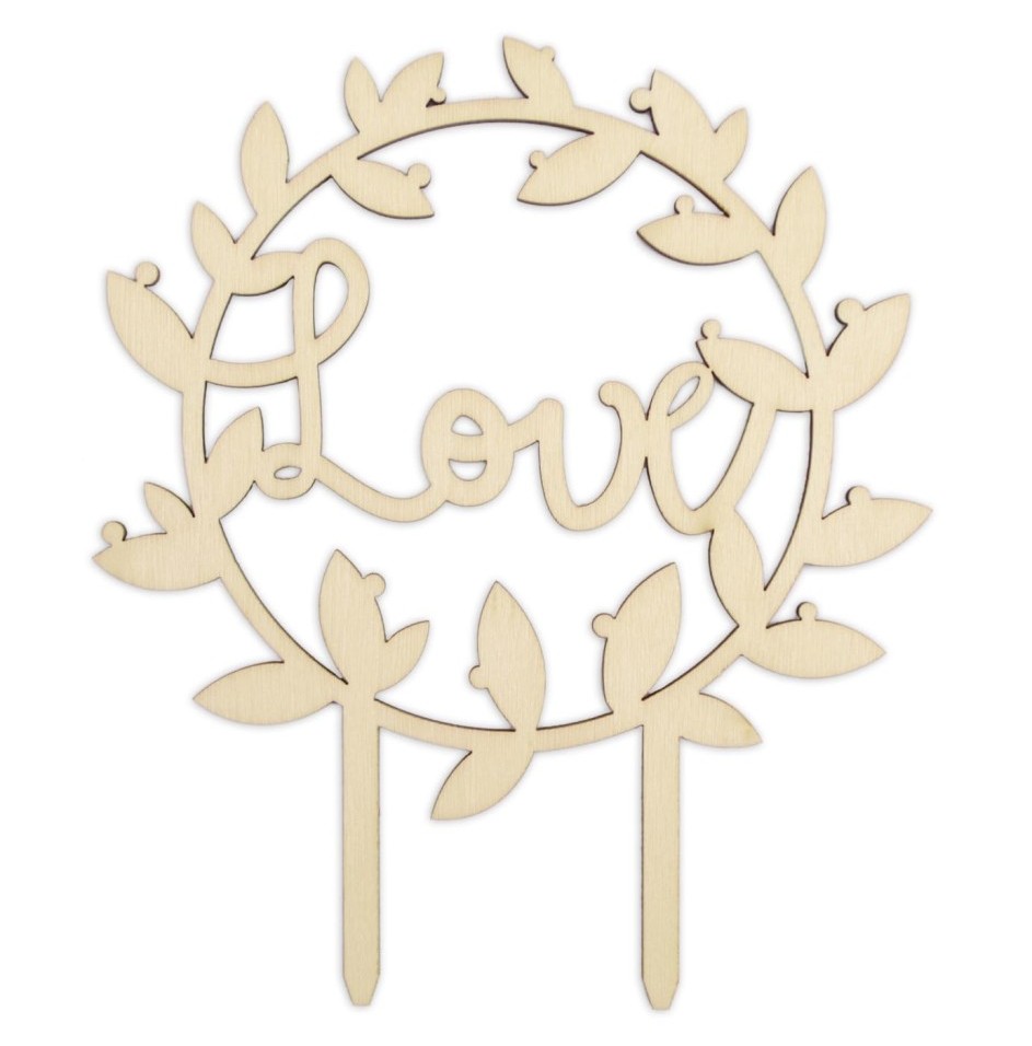 Topper madera love ScrapCooking