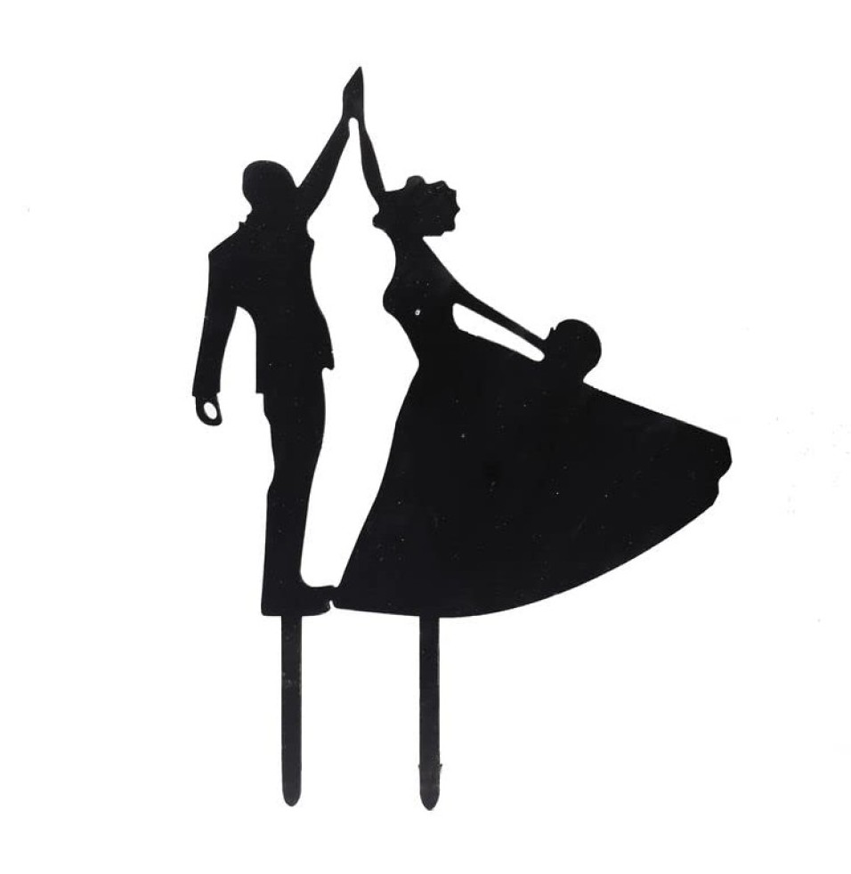Topper para tarta novios bailando Pastkolor