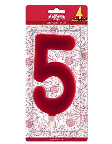 Vela Gigante Número 5 Dekora