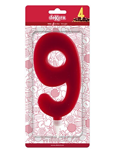 Vela Gigante Número 9 Dekora