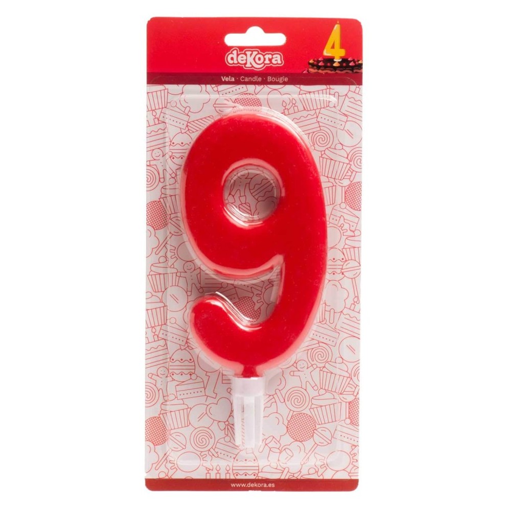 Vela gigante número 9 Dekora