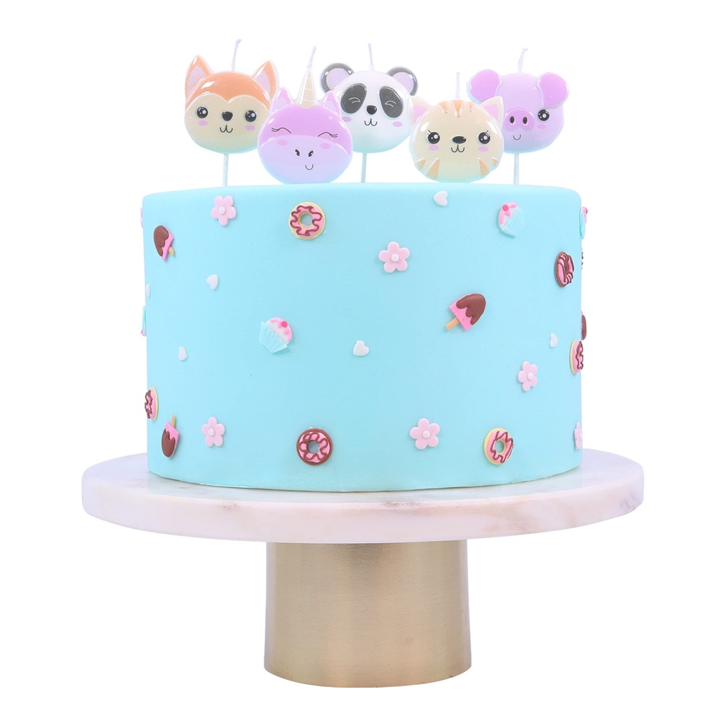 Velas Animalitos Kawaii 5ud PME