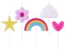 Velas Arcoiris 4ud PME