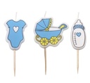 Velas bebe azules Pastkolor