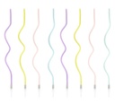 Velas curl mix 16cm, 8uds PartyDeco