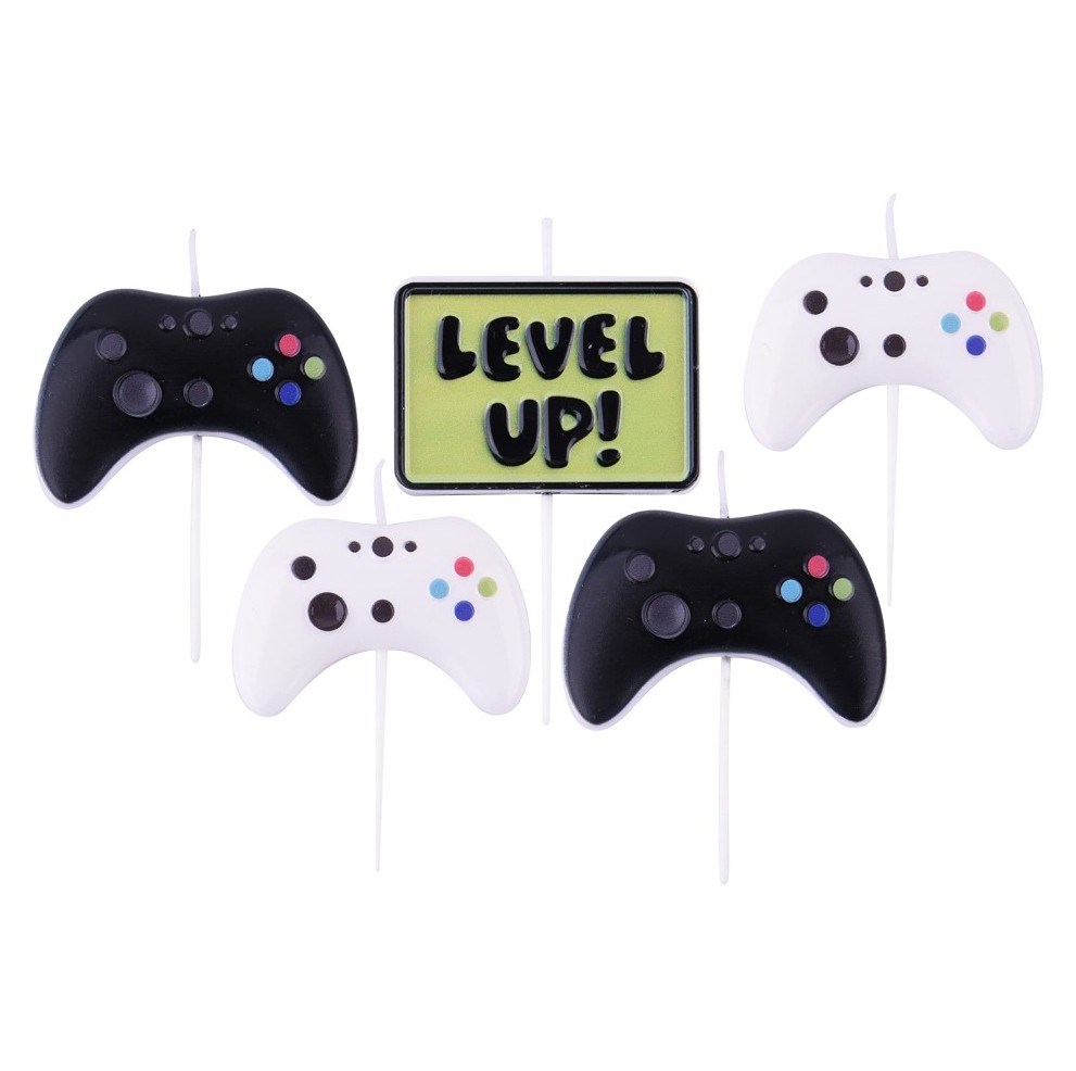 Velas mando videojuego 4ud PME