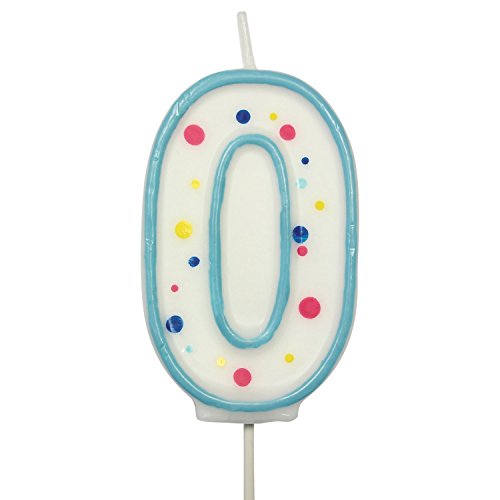 Velas para Tartas Azul Número 0 PME